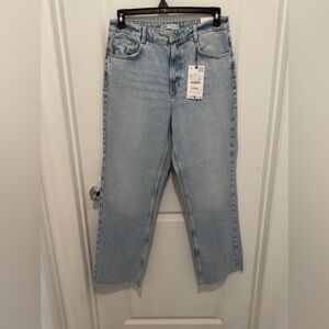 Zara Light Blue Straight Leg Jeans